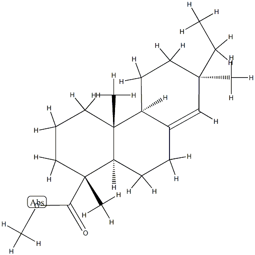 (1R)-7β-Ethyl-1,2,3,4,4a,4bα,5,6,7,9,10,10aα-dodecahydro-1β,4aβ,7α-trimethyl-1α-phenanthrenecarboxylic acid methyl ester Struktur