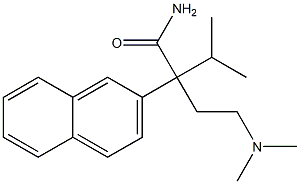 α-[2-(Dimethylamino)ethyl]-α-isopropyl-2-naphthaleneacetamide Struktur
