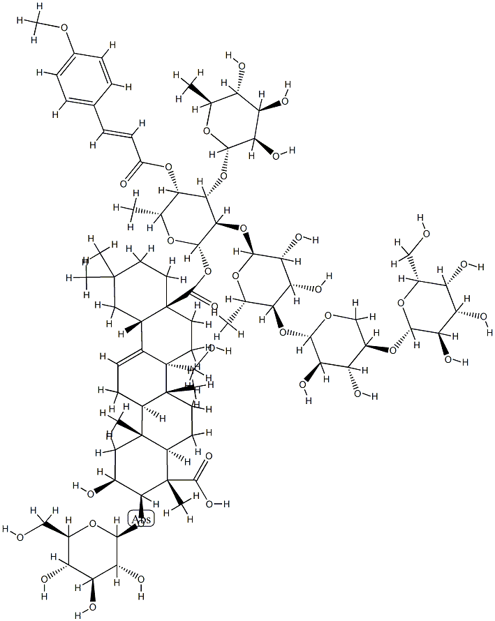 オンジサポニンB 化学構造式