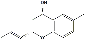 (2S)-3,4-Dihydro-6-methyl-2α-[(E)-1-propenyl]-2H-1-benzopyran-4α-ol Structure