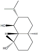 (1S,8aα)-Decahydro-1,4aβ-dimethyl-7β-isopropyl-1β,8α-naphthalenediol Structure