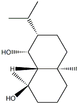 (1R,8aα)-Decahydro-1,4aβ-dimethyl-7β-isopropyl-1α,8β-naphthalenediol Structure