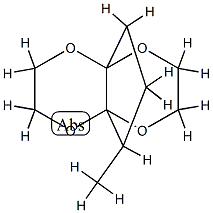 4a,8a-Propano[1,4]dioxino[2,3-b]-1,4-dioxin,tetrahydro-9-methyl-(9CI) Struktur
