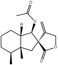 9-乙酰氧基蜂斗菜次螺内酯,35945-70-1,结构式