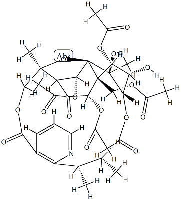 2-O-デアセチルエボニン 化学構造式