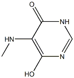 4,6-Pyrimidinediol, 5-(methylamino)- (6CI,7CI,8CI) Structure