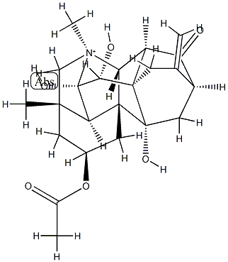 2α-(Acetyloxy)-6,7α,9-trihydroxy-21-methyl-13-oxohetisan-21-ium|