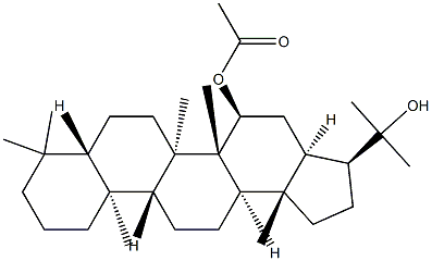 15α-Acetyloxyhopan-22-ol Struktur