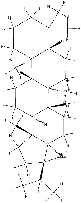 17,21-Epoxyhopane Struktur