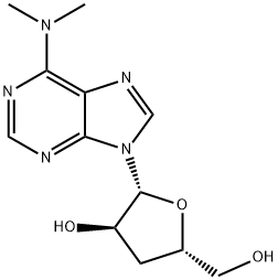 3'-Deoxy-N6,N6-dimethyladenosine Structure