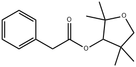 TETRAHYDRO-2,2,4,4-TETRAMETHYL-3-FURYLPHENYLACETATE) Struktur