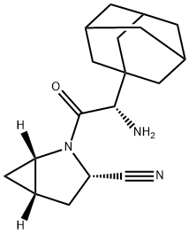 2-Azabicyclo[3.1.0]hexane-3-carbonitrile, 2-[(2S)-2-aMino-2-tricyclo[3.3.1.13,7]dec-1-ylacetyl]-, (1S,3S,5S)- Struktur