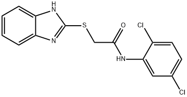 2-(1H-benzimidazol-2-ylsulfanyl)-N-(2,5-dichlorophenyl)acetamide Struktur