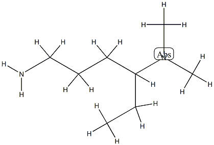 N4,N4-二甲基己烷-1,4-二胺 结构式