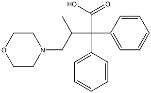 β-Methyl-α,α-diphenyl-4-morpholinebutyric acid Structure