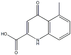 2-Quinolinecarboxylicacid,4-hydroxy-5-methyl-(9CI) Structure