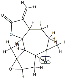 2H-Bisoxireno[2,3:8,8a]azul Struktur