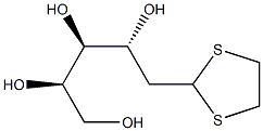 1-Deoxo-1,1-ethylenedithio-2-deoxy-D-arabino-hexose 结构式