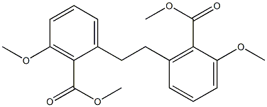 Benzoic Acid, 2,2'-(1,2-ethanediyl)bis[6-methoxy-,dimethylester] 结构式