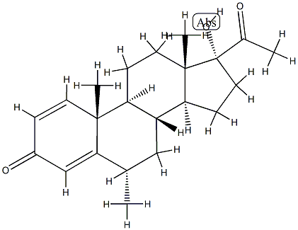 1-DehydroMedroxyprogesterone Struktur