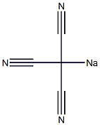 ナトリウムトリシアノメタニド 化学構造式