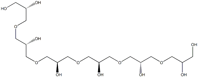 六聚甘油, 36675-34-0, 结构式