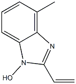 1H-Benzimidazole,2-ethenyl-1-hydroxy-4-methyl-(9CI) Structure