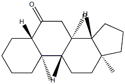 5α-Androstan-6-one Structure