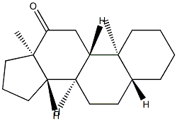 5α-Androstan-12-one Struktur