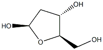 2-Deoxy-β-D-ribofuranose Struktur