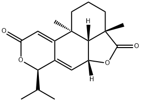 (3aS)-1,2,3,3aβ,5aβ,7,10b,10cβ-Octahydro-3a,10bα-dimethyl-7β-isopropyl-4H,9H-furo[2',3',4':4,5]naphtho[2,1-c]pyran-4,9-dione Structure