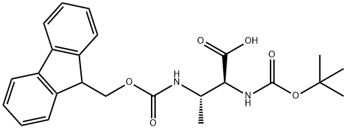 Fmoc-L-Abu(3S-Boc-Amino)-OH 结构式