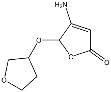 2(5H)-Furanone,4-amino-5-[(tetrahydro-3-furanyl)oxy]-(9CI) Structure