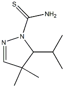 1H-Pyrazole-1-carbothioamide,4,5-dihydro-4,4-dimethyl-5-(1-methylethyl)-(9CI) Structure