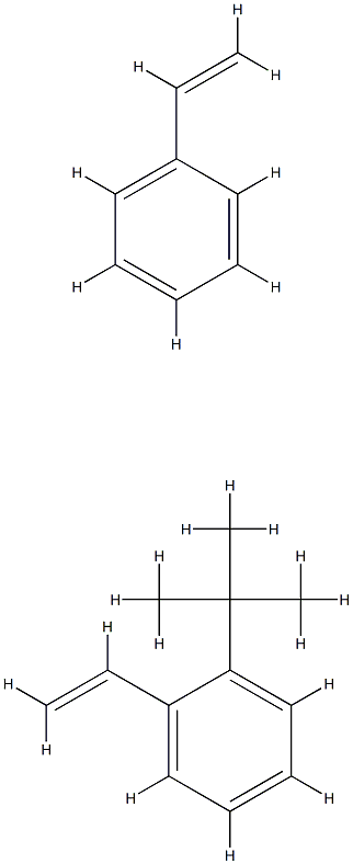 Benzene, (1,1-dimethylethyl)ethenyl-, polymer with ethenylbenzene Structure