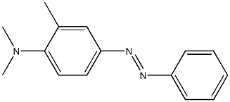 N,N,2-トリメチル-4-(フェニルアゾ)ベンゼンアミン 化学構造式