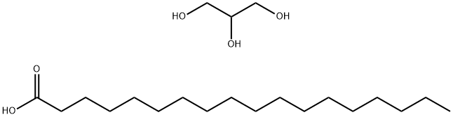 ステアリン酸ポリグリセリル-4 化学構造式