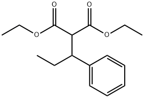 (1-苯基丙基)丙二酸二乙酯 结构式
