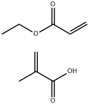 2-Propenoic acid, 2-methyl-, polymer with ethyl 2-propenoate, ammonium salt Struktur