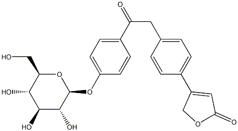 lactonic deoxybenzoin glucoside Structure