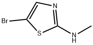 5-ブロモ-N-メチル-1,3-チアゾール-2-アミン 化学構造式