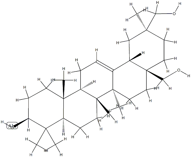 Olean-12-ene-3β,28,30-triol Struktur