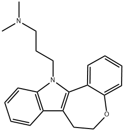 6,7-Dihydro-N,N-dimethyl-12H-[1]benzoxepino[5,4-b]indole-12-propan-1-amine Struktur