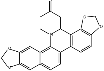6-Acetonyldihydrosanguinarine Struktur