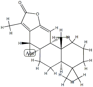 岩大戟内酯A, 37905-07-0, 结构式