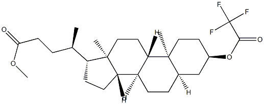 3α-(Trifluoroacetyloxy)-5β-cholan-24-oic acid methyl ester|