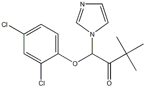 1-(Imidazolyl)-1-(2,4-dichlorophenoxy)-3,8-dimethylbutan-2-one Struktur