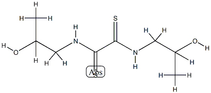N,N'-Bis(2-hydroxypropyl)ethanebisthioamide 结构式