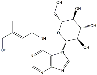 trans-ZEATIN-7-GLUCOSIDE (Z7G) Struktur
