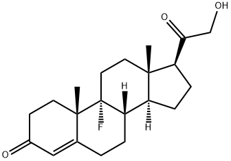 9-fluorodeoxycorticosterone Struktur